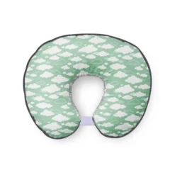 Bacati 42 Bacati - 3 Pc Clouds In The City Mint Gray Hugster Feeding & Infant Support Nursing Pillow