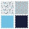 Bacati - Woodlands Aqua/Navy/Gray Boys Cotton Crib Rail Guard Covers Set Of 2 -Bacati GUEST 55230119 1b3f 4d48 b9ac ddc5da119ff1 3