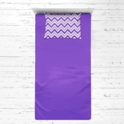 Bacati - MixNMatch Purple Chevron Dots 3 Pc Toddler Sheet Set -Bacati GUEST 552ff276 9c17 4fcc bc7f 1f0e09b3a742