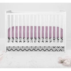 Bacati - Ikat Dots Leopard Purple Grey Girls 10 Pc Crib Set With 2 Crib Fitted Sheets 4 Muslin Swaddling Blankets -Bacati GUEST 55f70b9d 46e2 40dc 8a12 c8a8ea834203 3