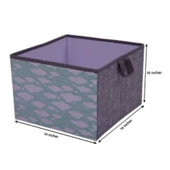 Bacati - Clouds In The City Mint//Gray Storage Box Large -Bacati GUEST 568b8a14 fda5 42e0 9cf4 5974116341bc