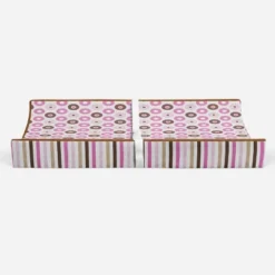 Bacati - Mod Dots/Stripes Pink/choco Dots Changing Pad Cover -Bacati GUEST 56f76cf3 5b1c 482e 8759 d833ccde4f13