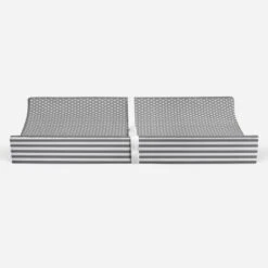Bacati - Elephants White/Gray Gray Pin Dots Changing Pad Cover -Bacati GUEST 5a9e7204 4d0b 481a a08a c881cf8bb571
