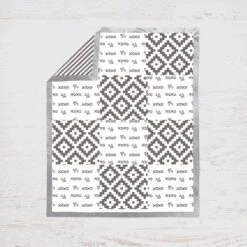 Bacati - Love Gray/Silver 4 Pc Crib Bedding Set With Diaper Caddy 11 Bacati - Love Gray/Silver 4 Pc Crib Bedding Set With Diaper Caddy -Bacati GUEST 5dd8d5d7 de16 46be bcfa e734474e0c93