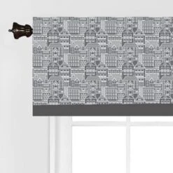 Bacati - City Scape Gray Window Valance -Bacati GUEST 5e30cb58 75ed 4248 bac0 77d1453fa6cf