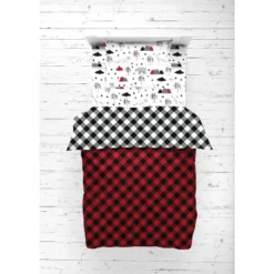 Bacati - Lumberjack Red Black 5 Pc Toddler Bedding Set 16 Bacati - Lumberjack Red Black 5 Pc Toddler Bedding Set -Bacati GUEST 5e9c9520 b14c 464f 9e10 8de96c9cd0aa