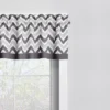 Bacati - Ikat Chevron Zigzag Gray Window Valance -Bacati GUEST 61b3f8aa edf3 451c b1d3 bb857f349212