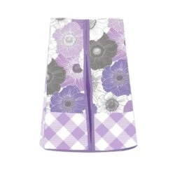 Bacati - Watercolor Floral Purple Gray 10 Pc Girls Crib Bedding Set With Long Rail Guard Cover -Bacati GUEST 61d6194a 23fc 41d3 b134 f62fa6c2863c