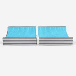 Bacati - Elephants Aqua/Lime/Gray Aqua Pin Dots Changing Pad Cover -Bacati GUEST 6219e98f 604a 4a1f 81e9 4204427d9246