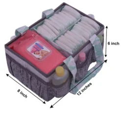 Bacati - Clouds In The City Mint/Gray Nursery Storage Caddy -Bacati GUEST 63c5c032 68e7 4845 9dc5 979a82bad40f