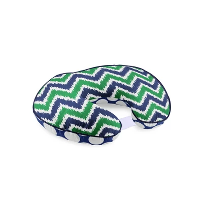 Bacati - 3 Pc Chevron/Dots Navy Green Hugster Feeding & Infant Support Nursing Pillow With 2 Removable Zippered Covers 7 Bacati - 3 Pc Chevron/Dots Navy Green Hugster Feeding & Infant Support Nursing Pillow With 2 Removable Zippered Covers - Image 5