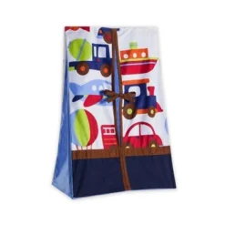 Bacati - Transportation Blue Navy Green Red Orange 10 Pc Crib Bedding Set With Long Rail Guard Cover -Bacati GUEST 6631d157 3d4a 402d ab94 cffd5993c376