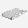 Bacati - Clouds In The City Gray Cityscape Quilted Changing Pad Cover
