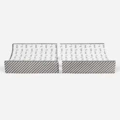 Bacati - Love Gray/White Kisses N Hugs Changing Pad Cover -Bacati GUEST 690c30bd ecaf 4a74 a126 a78752b915b5