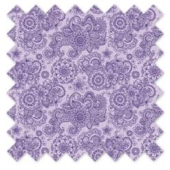 Bacati - Isabella Paisley Lilac Scroll Crib/Toddler Bed Skirt