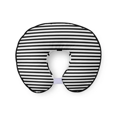 Bacati - 3 Pc Dots/Pin Stripes Black/White Hugster Feeding & Infant Support Nursing Pillow 4 Bacati - 3 Pc Dots/Pin Stripes Black/White Hugster Feeding & Infant Support Nursing Pillow - Image 2