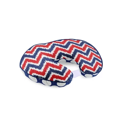 Bacati - 3 Pc Chevron/Dots Nany Red Hugster Feeding & Infant Support Nursing PillowMixNMatch Navy/Red Nursing Pillow 7 Bacati - 3 Pc Chevron/Dots Nany Red Hugster Feeding & Infant Support Nursing PillowMixNMatch Navy/Red Nursing Pillow - Image 5
