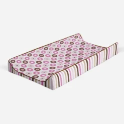 Bacati - Mod Dots/Stripes Pink/choco Dots Changing Pad Cover -Bacati GUEST 70f50e96 f7b5 4afa 8078 f4251feaedfa