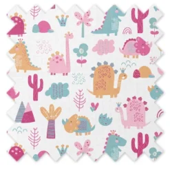 Bacati - Little Dino Girls Fuchsia/Aqua Muslin 5 Pc Crib Bedding Set With Long Crib Rail Guard Cover 16 Bacati - Little Dino Girls Fuchsia/Aqua Muslin 5 Pc Crib Bedding Set With Long Crib Rail Guard Cover -Bacati GUEST 72380aba 3014 4d6f 91e4 527356cdc40b 2