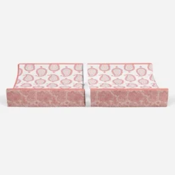 Bacati - Sophia Paisley Aqua/Coral Paisley Changing Pad Cover -Bacati GUEST 731832e7 b0cc 4d16 a336 97ec98480276