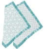 Bacati - Petals/Floral Muslin 2 Pack Security Blankets Aqua -Bacati GUEST 7459f6cd 5726 42c8 9327 f428d34e3d86