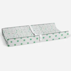 Bacati - Soccerball Green/Gray Muslin Changing Pad Cover -Bacati GUEST 74be22d3 7c05 4630 a4b9 96c6a472843b