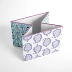 Bacati - Isabella Paisley Aqua/Lilac/Purple Fabric Storage Box/Tote Large 7 Bacati - Isabella Paisley Aqua/Lilac/Purple Fabric Storage Box/Tote Large -Bacati GUEST 759cb3a4 6be0 44cf b279 2ab54641f1e4