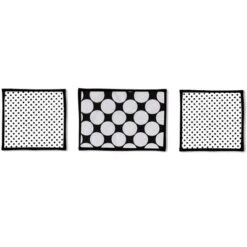 Bacati - Dots Stripes Black/White 10 Pc Crib Bedding Set With Long Rail Guard Cover -Bacati GUEST 76dc010b ede5 4754 b73a 5935c7e18e04