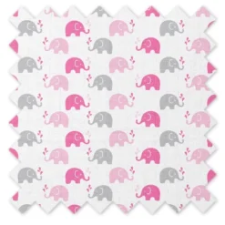 Bacati - Elephants Pink/Gray Muslin 4 Pc Set Of Bibs & Burp Cloths Set 8 Bacati - Elephants Pink/Gray Muslin 4 Pc Set Of Bibs & Burp Cloths Set -Bacati GUEST 7739937a 63ac 4e23 bbb9 dc62097a6133 1