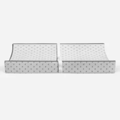 Bacati - Hearts Quilted Muslin Changing Pad Cover Gray -Bacati GUEST 78c04aa3 93cb 4d3f 9dbd b096435ecdbb