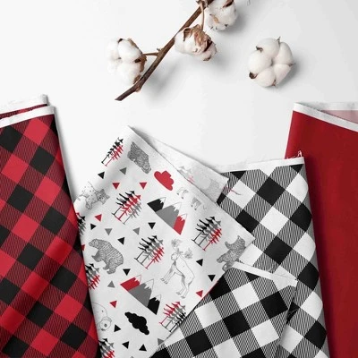 Bacati - Lumberjack Red Black 5 Pc Toddler Bedding Set 3 Bacati - Lumberjack Red Black 5 Pc Toddler Bedding Set