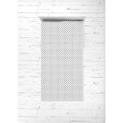 Bacati - Dots Pin Stripes Black White 3 Pc Toddler Bed Sheet Set