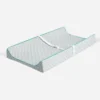 Bacati - Petals Quilted Muslin Changing Pad Cover Aqua