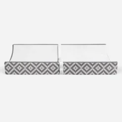 Bacati - Love Gray/White Diamond Plush Changing Pad Cover -Bacati GUEST 7f61c14f 04a3 48b7 bef4 0cea4c9884e2