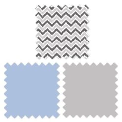 Bacati - Ikat Dots Zebra Blue Grey Muslin Boys 8 Pc Crib Set With Crib Rail Guard -Bacati GUEST 81cdda2b 48cb 478a 89ce bac4c643ea9b