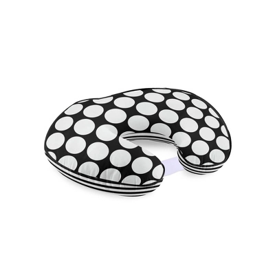 Bacati - 3 Pc Dots/Pin Stripes Black/White Hugster Feeding & Infant Support Nursing Pillow 7 Bacati - 3 Pc Dots/Pin Stripes Black/White Hugster Feeding & Infant Support Nursing Pillow - Image 5