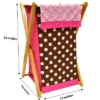 Bacati - Butterflies Pink/chocolate Laundry Hamper With Wooden Frame -Bacati GUEST 88c904b7 5c38 4e6f a1f1 9723428ab8f4
