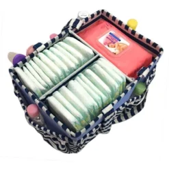 Bacati - Pin Stripes Navy Storage Caddy -Bacati GUEST 88cf7291 9b83 44bc 96cc 302c40dde526