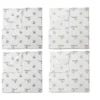 Bacati - Happy Monkeys Green/Gray/Beige Unisex Muslin Swaddling Blankets Set Of 4 -Bacati GUEST 891c68d9 04f4 4fd8 a3ad 9125bc30c979