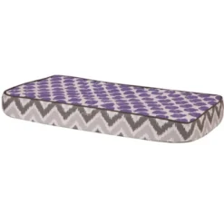 Bacati - Ikat Zigzag Lilac Dots Muslin Changing Pad Cover -Bacati GUEST 8a7b8b18 e79b 443b b2b1 742b896be4c4