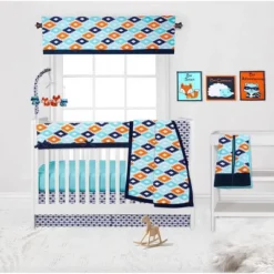 Bacati - Liam Boys Aqua/Orange/Navy Musical Mobile -Bacati GUEST 8d3f4618 9805 42d3 861e de49fb4c285d