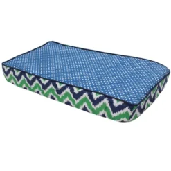Bacati - MixNMatch Blue/Green Pin Dots Changing Pad Cover -Bacati GUEST 8ec2d188 3c31 440a a52d b360dfeb1c4b