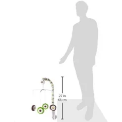 Bacati 26 Bacati - Mod Dots/Stripes Green/yellow/choco Mobile