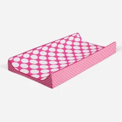 Bacati - MixNMatch Pink Large Dots Changing Pad Cover -Bacati GUEST 8f6754e4 e4d1 4142 8db2 a497b7a973c1