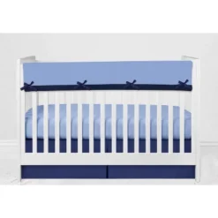 Bacati - Transportation Blue Navy Green Red Orange 10 Pc Crib Bedding Set With Long Rail Guard Cover -Bacati GUEST 902a8f00 02b3 4a29 9237 e908fb4109c3