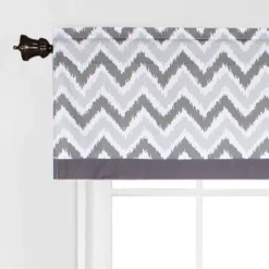 Bacati - Ikat Chevron Zigzag Gray Window Valance 11 Bacati - Ikat Chevron Zigzag Gray Window Valance -Bacati GUEST 904eef60 7ef0 4081 a8c4 3d0ec4243c7b