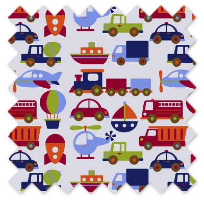 Bacati - Transportation Crib Or Toddler Bed Skirt 4 Bacati - Transportation Crib Or Toddler Bed Skirt - Image 2