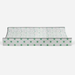 Bacati - Soccerball Green/Gray Muslin Changing Pad Cover -Bacati GUEST 9510116e c0b5 4f55 bdd7 dcb103babcf0