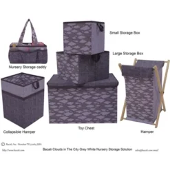 Bacati - Clouds In The City White/Gray Storage Toy Chest 8 Bacati - Clouds In The City White/Gray Storage Toy Chest -Bacati GUEST 970ebb26 9f3f 4c82 a744 15d6539adc0f 2