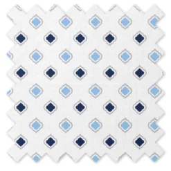 Bacati - Moroccan Tiles Blue/Gray Muslin 4 Pc Set Of Bibs & Burp Cloths Set -Bacati GUEST 9a711daf 1015 4a05 8f08 fd4f25cb3f33